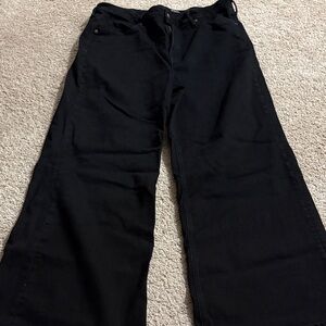 Old Navy Black Super Wide-Leg Pants